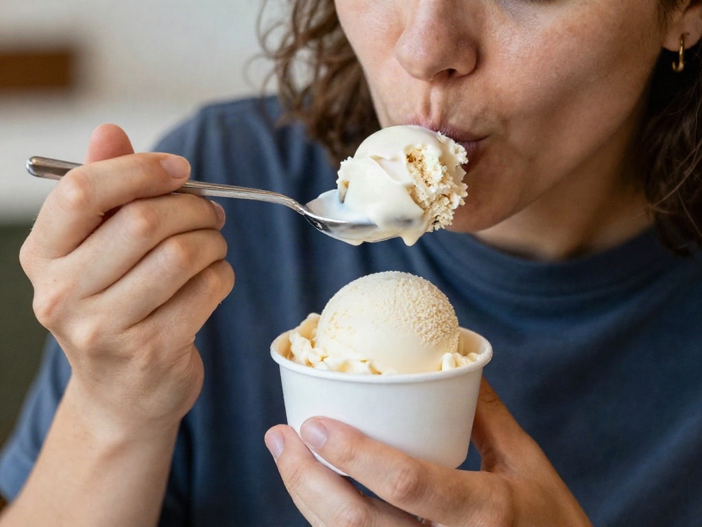 veganes Eis laktosefrei
