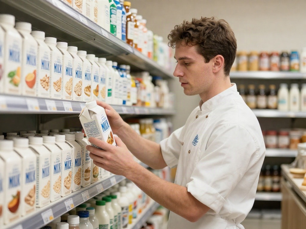 Pflanzenmilch zum Backen
