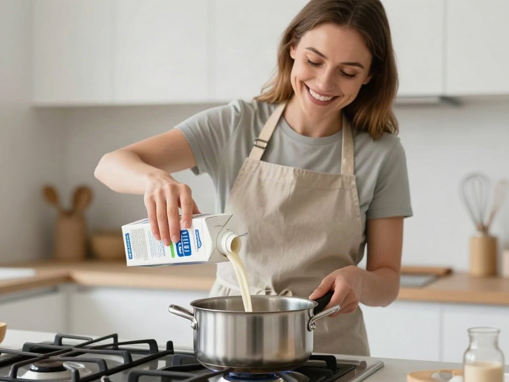 Pflanzenmilch zum Kochen